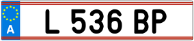 Trailer License Plate